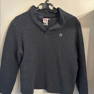 Avalanche Dark Gray Quilted Crewneck Jacket